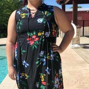 Flower Print Dress | XL